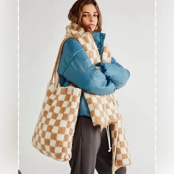 FREE PEOPLE Checkers Carry On
Scarf Set - Picture 2 of 11